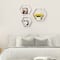 NEX™ White Wall-Mounted Hexagon Floating Shelves Set